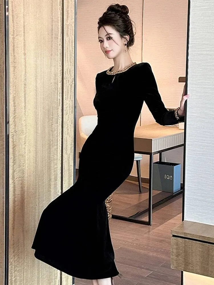 slim fit formal dress Rebecca Satin Slim-Fit Formal Dress
