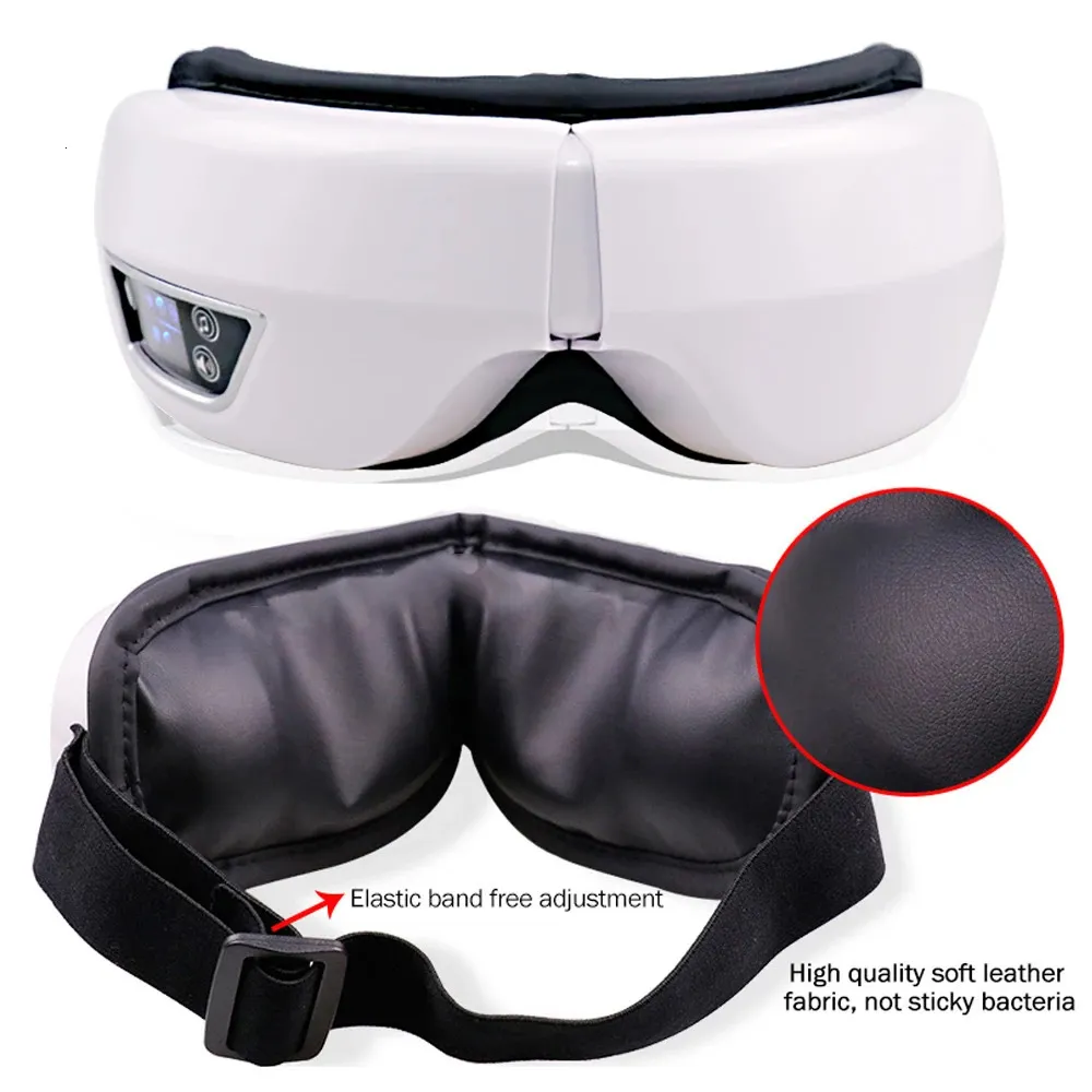 6D Smart Eye Massagers - Airbag Compress Vibration for Eye Care and Fatigue  Relief with Bluetooth Music Sleeping Mask