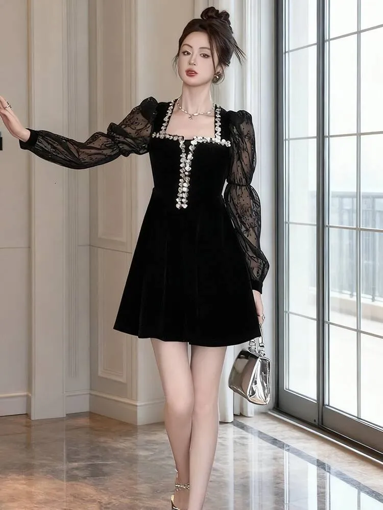 black mini autumn dresses Autumn
