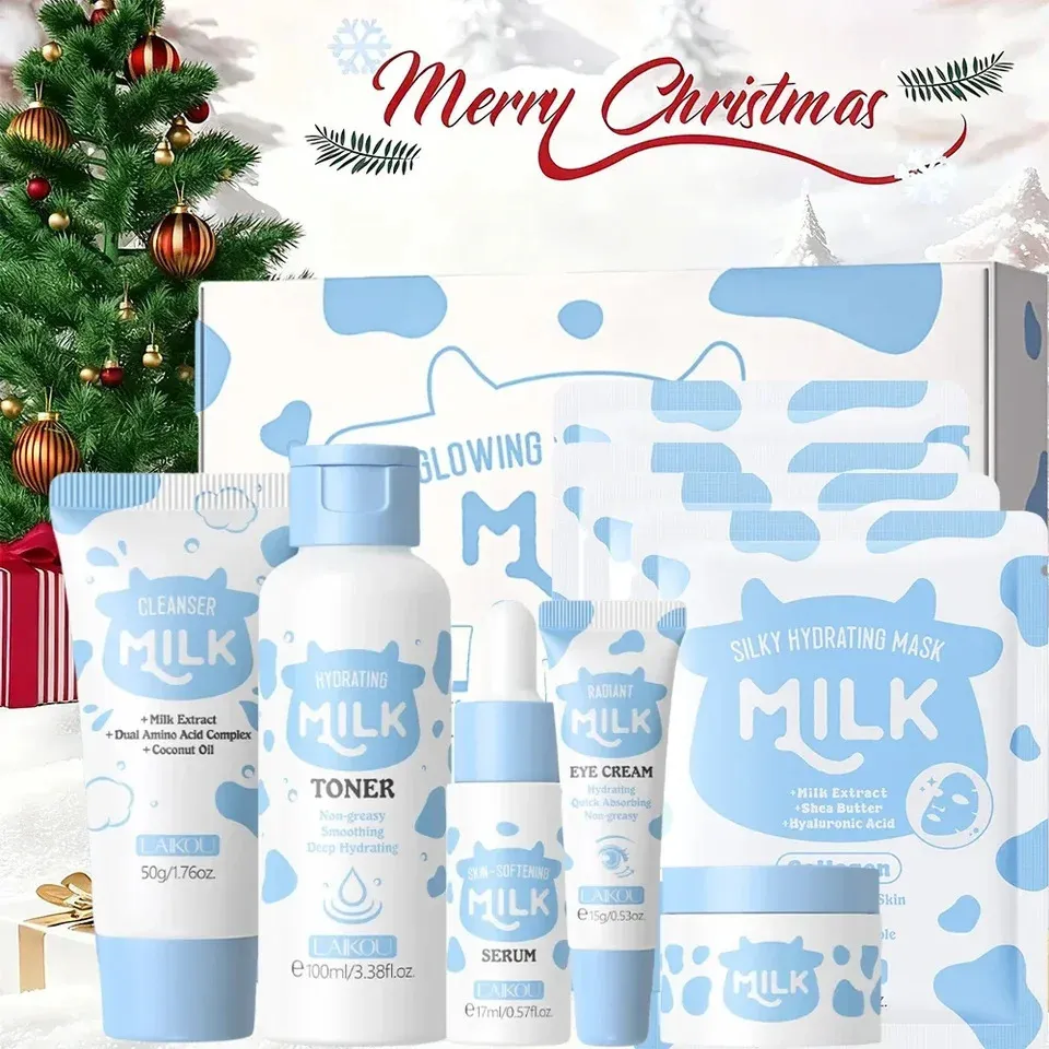 Milk Cilt Bakım Seti Yüz Temizleyici, Toner, Yi TL1,443.32 | DHgate