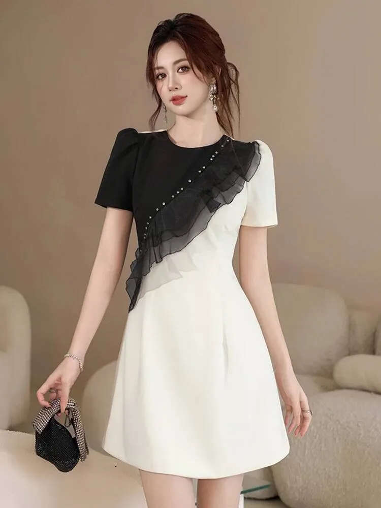 cute short red dresses Sky Light Drawstring Bust Mini Dress european vacation dress Color:Whipped Apricot Dress can be made How to Sew and