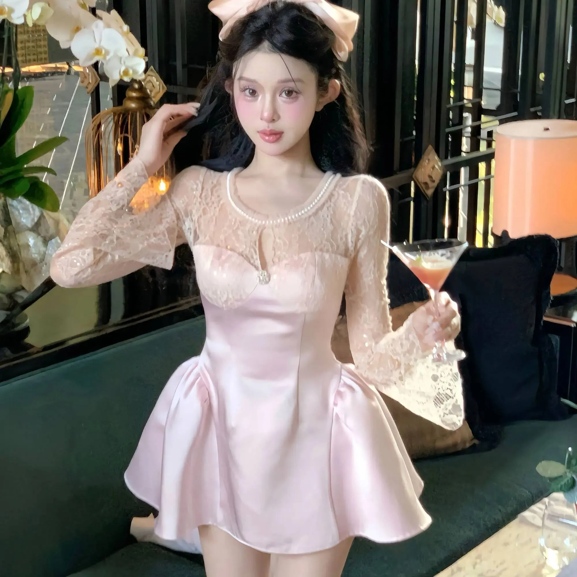 h and m pink satin dress H&m satin dress