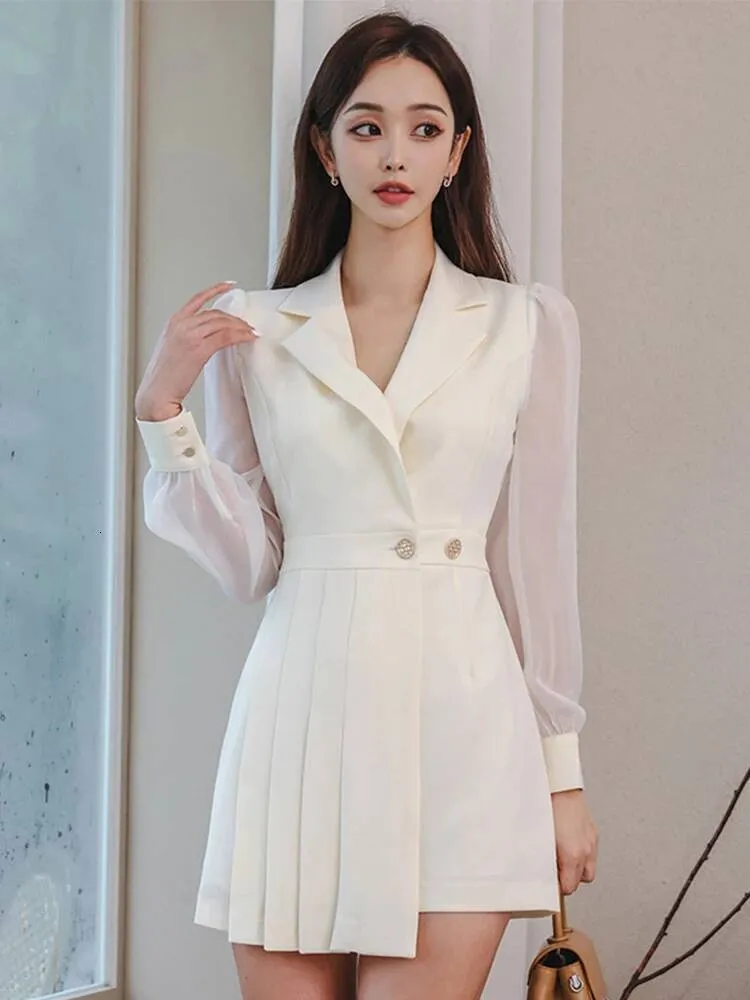 mini office dress Spring Mini Office Dress for Women with Square Neck and Puff 1/2 Sleeves  from Dhgate Basic & Casual Dresses