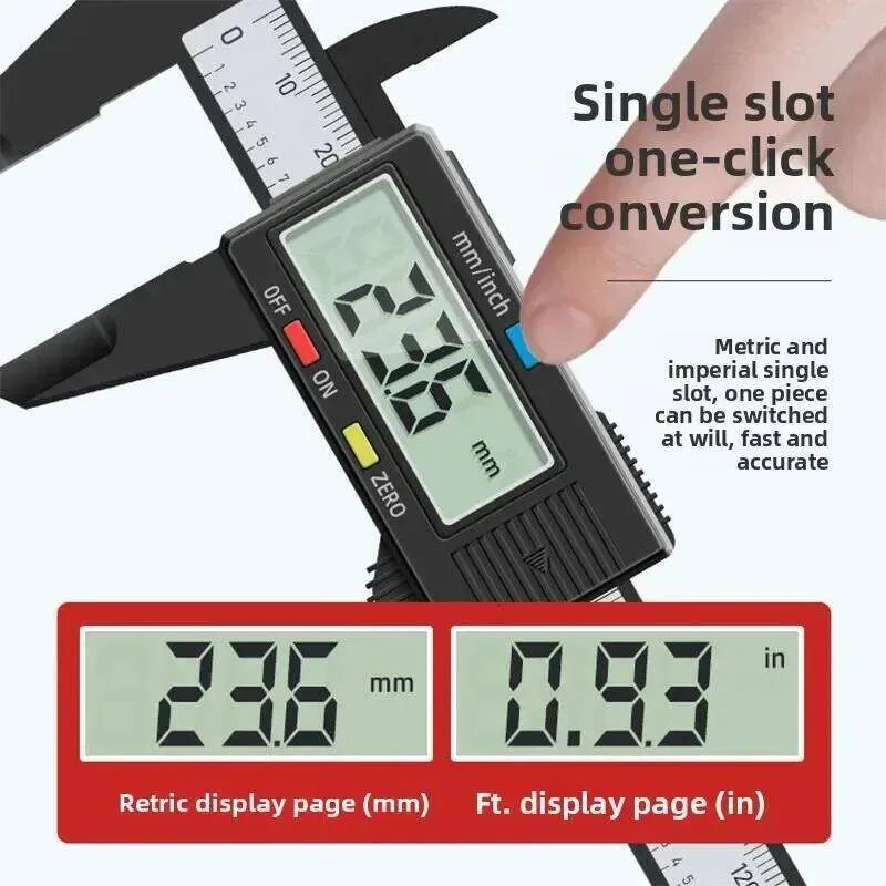Bremssattel Digital Metall Bremssattel Edelstahl Nnier Bremssättel Elektronische Mikrometer Lineal Tiefen Messwerkzeug Messgerät Instrument 0 150mm Langlebig und tragbar, für genaue Ergebnisse
