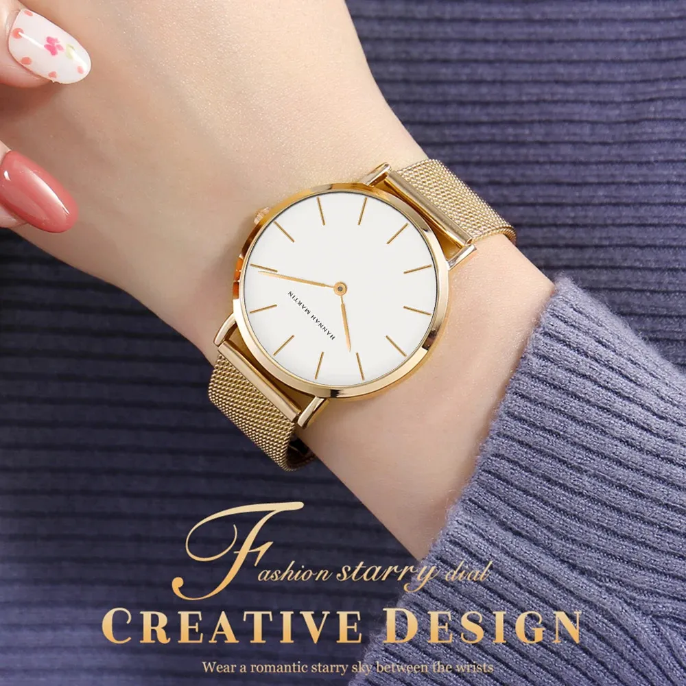 Women\'s Rose Gold Stainless Steel Mesh Watch with Bracelet Set Amazon.com: OLEVS Rose Gold Watch for Women Mesh Strap  main image 2