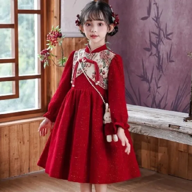 red chinese inspired dress Red Wedding Dresses Chinese Style Engagement Dress