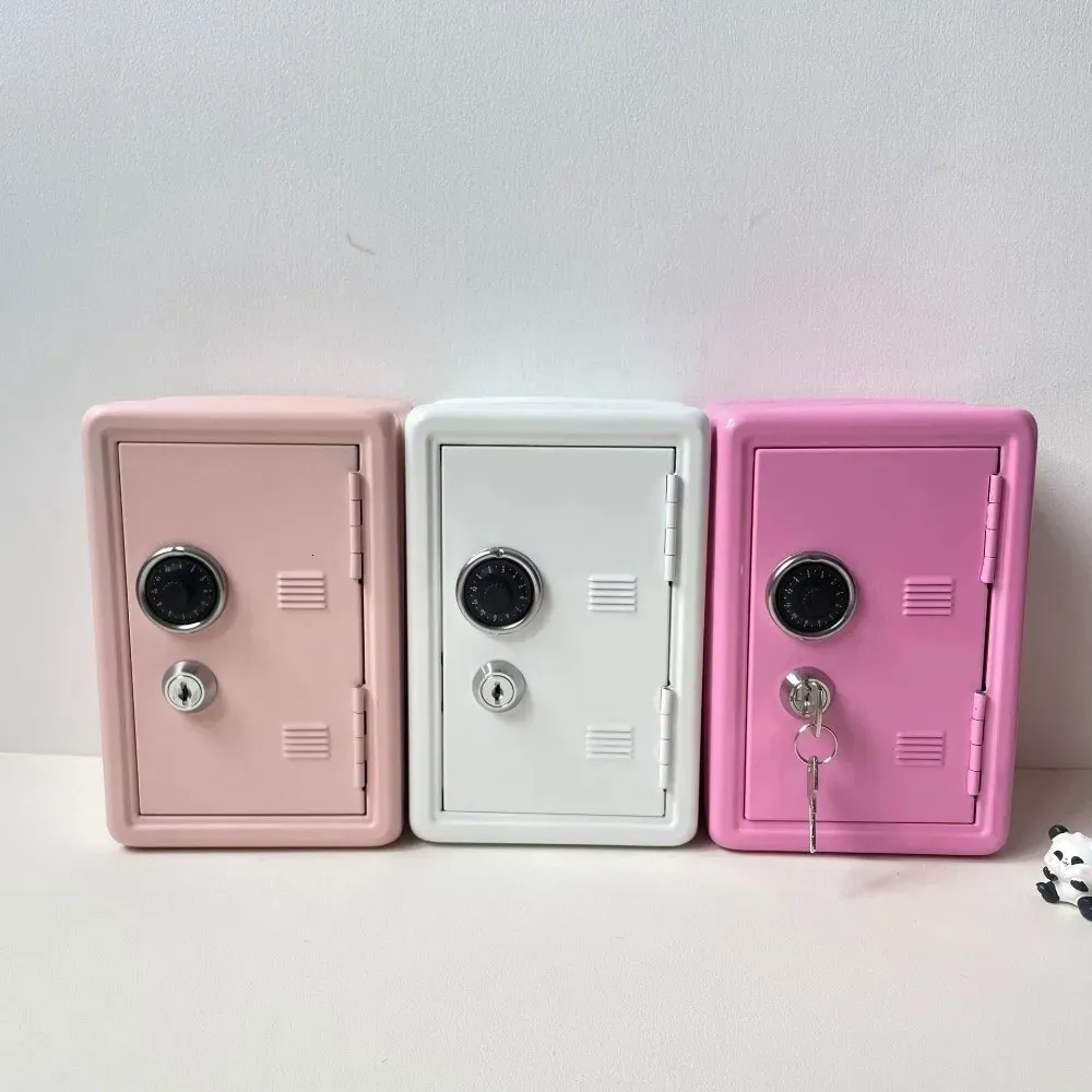 Mini Strong Box Decorative Mini Safe Box With Password Lock Metal Anti Theft Strongbox ...
