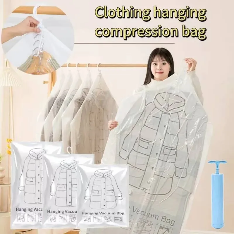 Vacuum Clothing Storage Bags, Reusable Dustproof Moistureproof Compression  Bags, 11.8  7.9  5.9 in, Holds up to 11 lb