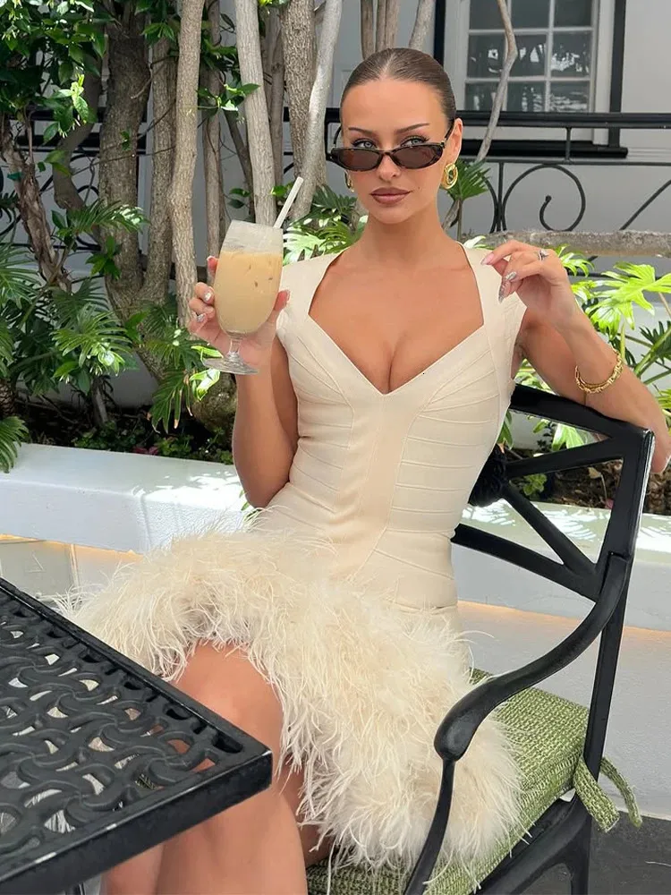 Sexy Solid Color Deep V Neck Hip Hugging Dress Summer Women Sleeveless  Waist Cinched Mini Dresses Lady Daily Party Short Gown260107 From 46,85  |  DHgate