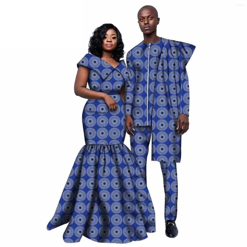 Save Big on Bulk Ethnic Clothing African Couple Clothes Party Maxi Dresses  For Women Riche Men Print Robe Shirt With Trousers Suits Sets Wedding | ...
