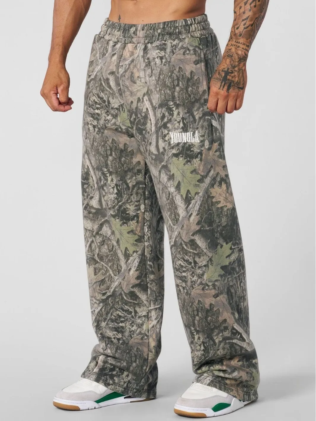 Y2K Streetwear Baggy Pants Camo Pattern Printed Hip From Bei02