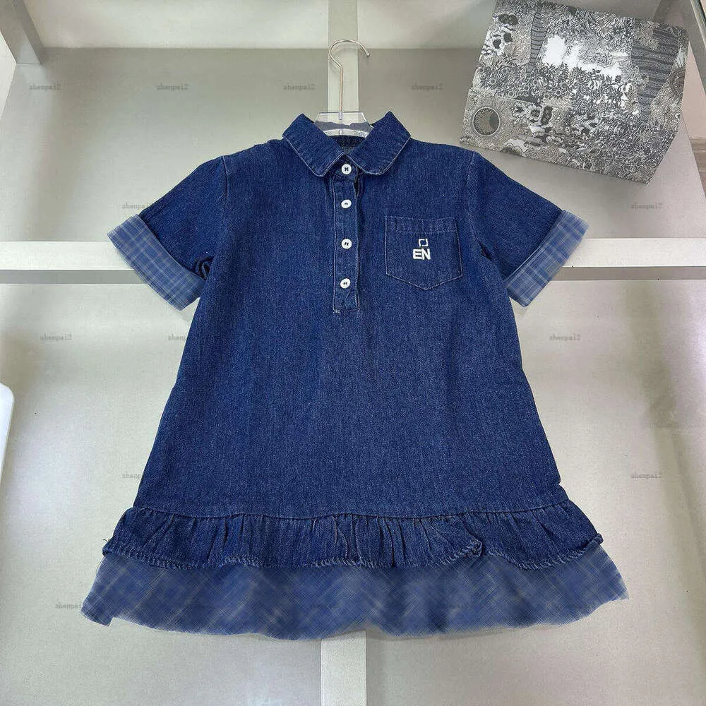 Luxury Girls Denim Dress   Polo Shirt Style Princess... 