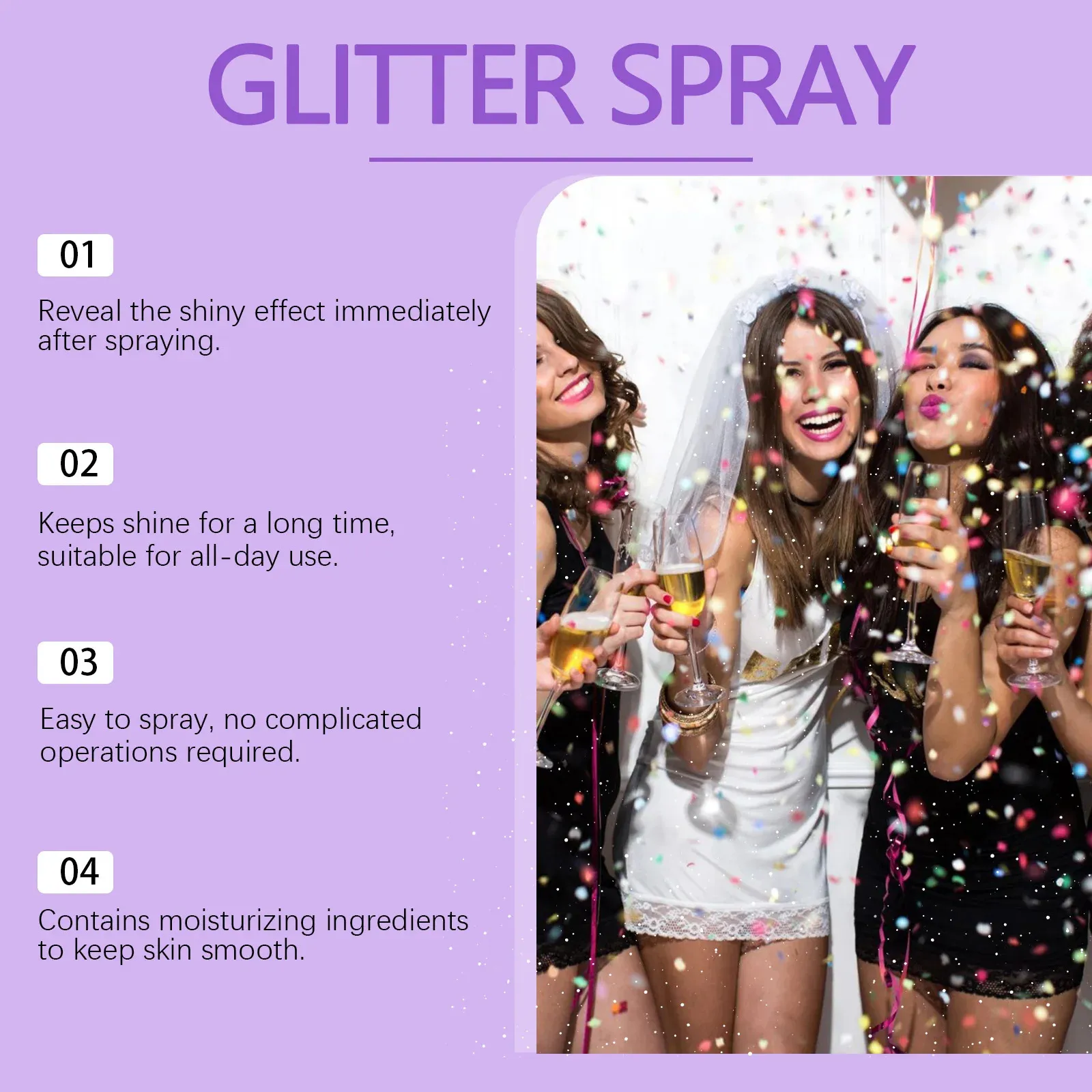 High Glitter Spray Fulling Body Sparkle Effect Long... From 19,53  | DHgate