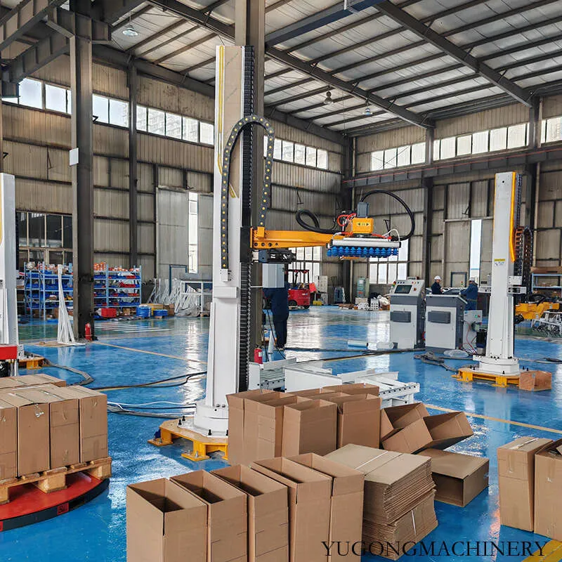 Industrial Column Palletizing Robots Automated Animal Feed Bag And ...