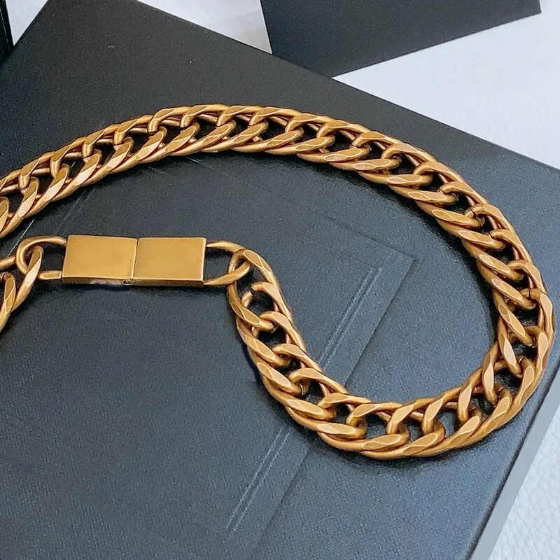 Bronze vintage metal waist chain accessory for women with copper buckle ...