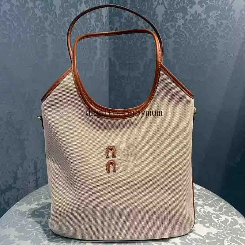 Luxury Ivy Leather Tote Bag   Large Plaid Canvas... 