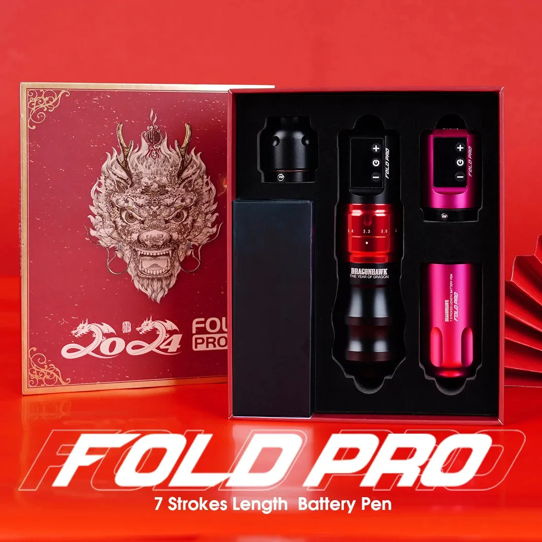 Dragonhawk Fold Pro Wireless Tattoo Machines Dragon From Huan07