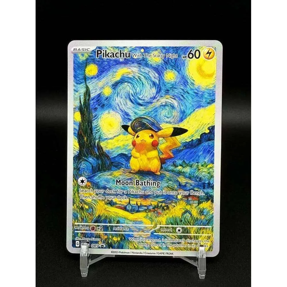 Pika Van Gogh Starry Night Mona Pika Art Style TCG From