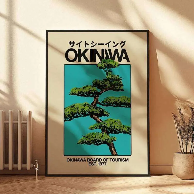 Okinawa Retro Duvar Sanatı Kanvas Tablo Japon Hedo Yi TL508.86