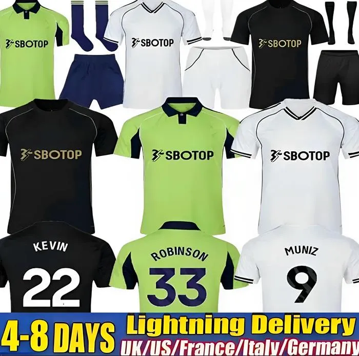 ☆ DHgate Fulham FC Kit 2025 홈/어웨이 공식 축구 유니폼 3xl 4xl