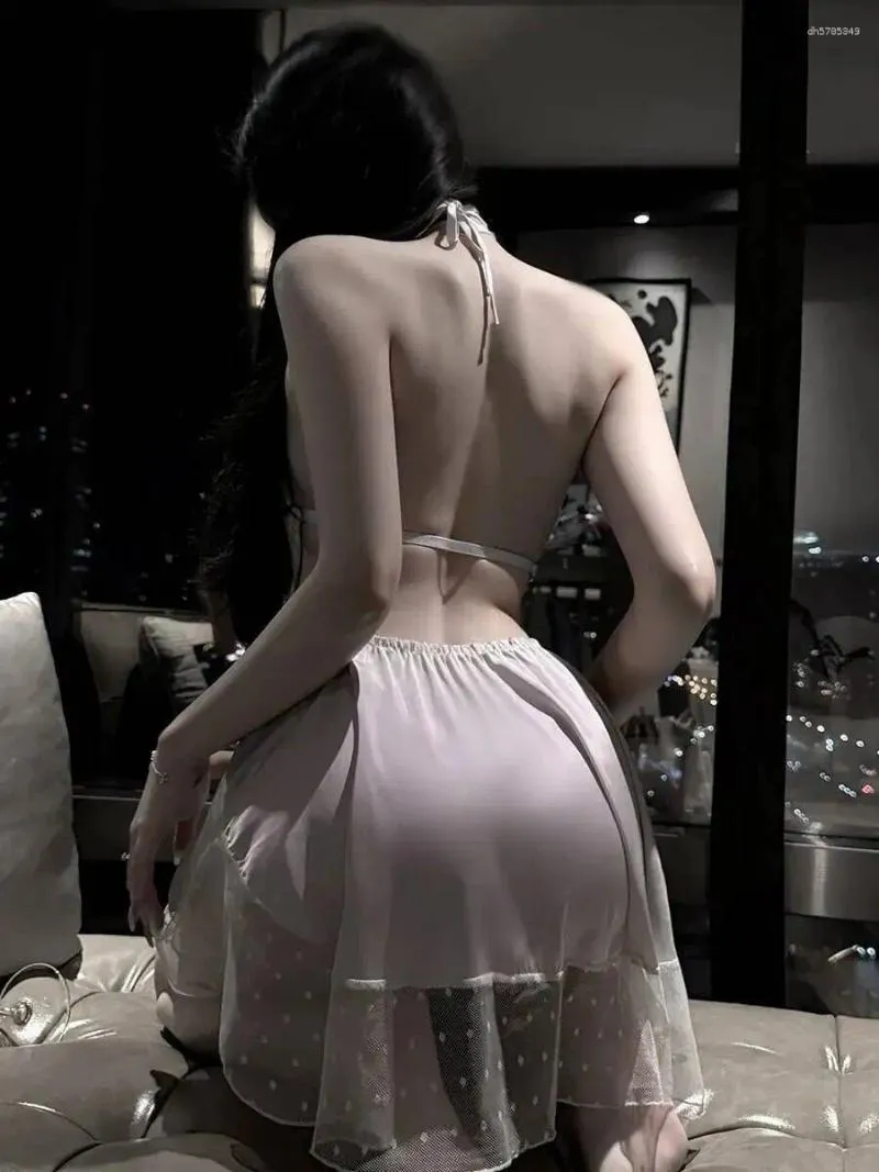 Casual Dresses Sexy Backless Homewear French Bow... From 11,97  | DHgate