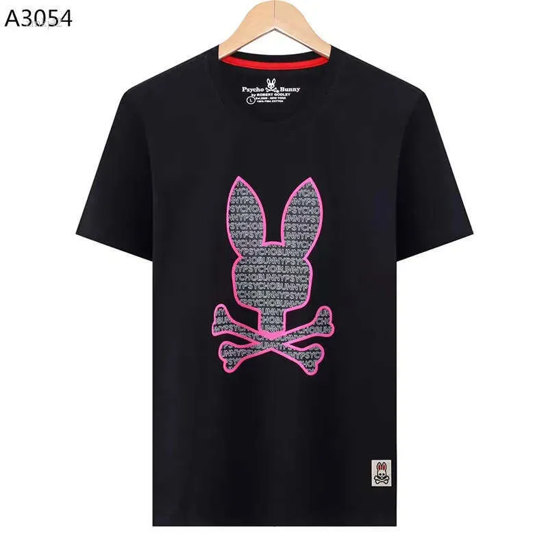 bunny polo shirt Designer Mens T Shirts tshirt Psycholys Bunny Shirt tops Short sleeved casual tops Summer fashion casual shirts bunny shirt clothing Skull ab0