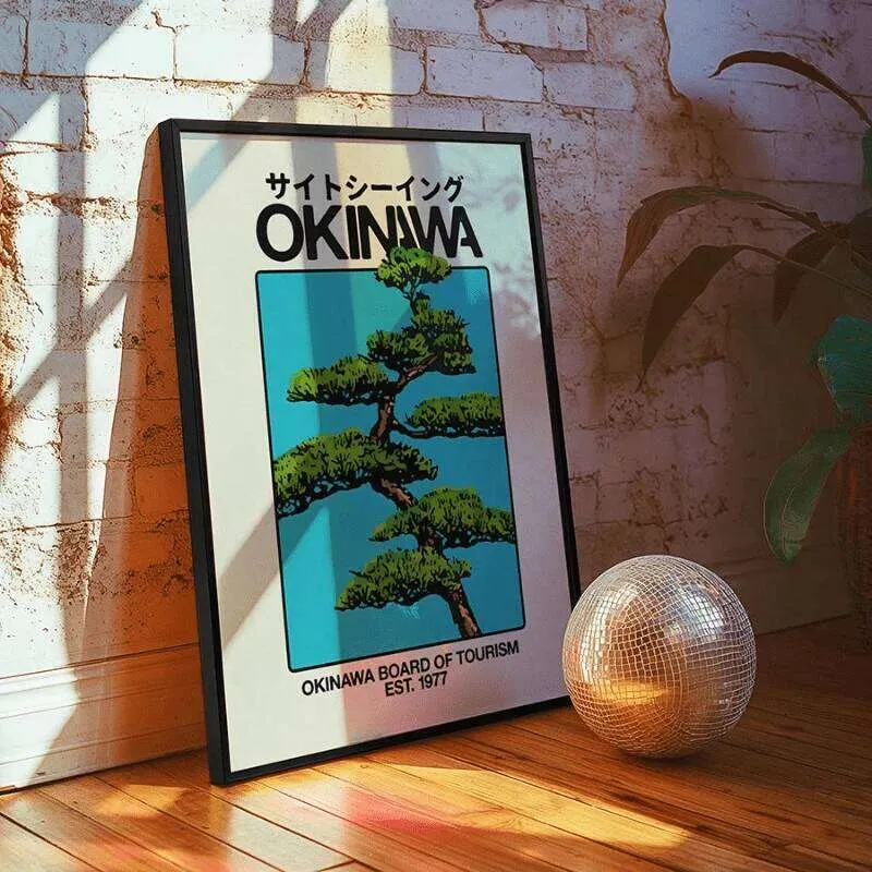 Okinawa Retro Duvar Sanatı Kanvas Tablo Japon Hedo Yi TL508.86