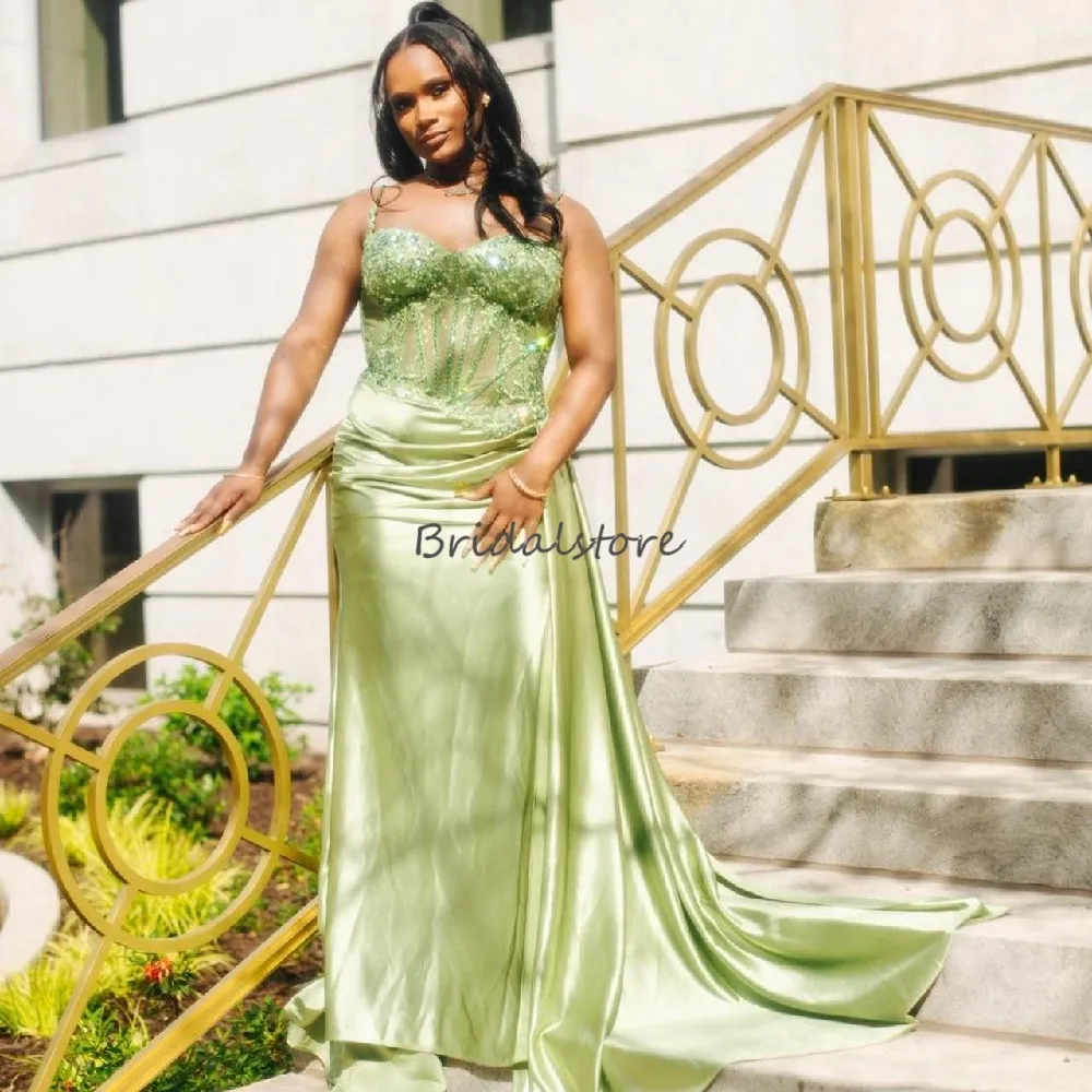 green emerald velvet dress Zapaka Women Green Plus Size Prom Dress A Line Off The Shoulder Formal Dress with Embroidery, Green / US24W