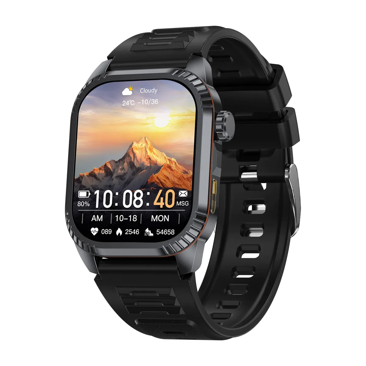 Montre Connectée Femme 1.96" Smartwatch 100+ Sports - Podomètre, ECG, SpO2, Tension, Appels Bluetooth Pour Android IOS