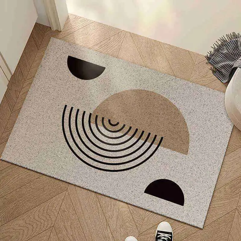 Retro Minimalist Geometric Wire Loop Cuttable Doormat House Entrance ...