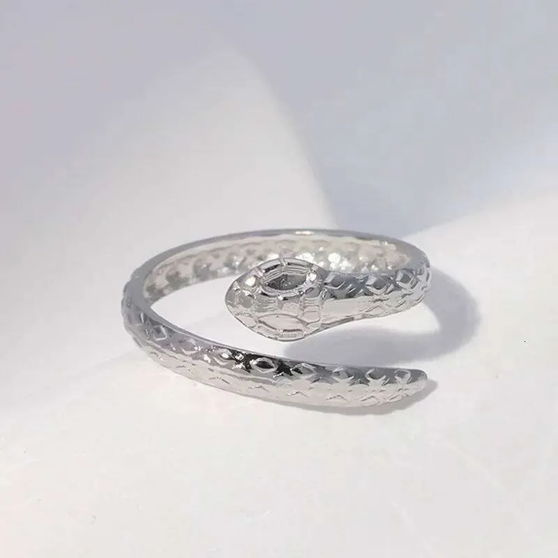 Stainless Steel Punk Gothic Adjustable Open Snake Rings For Women Men Jewelry Fashion Ring Gifts_voghion.com