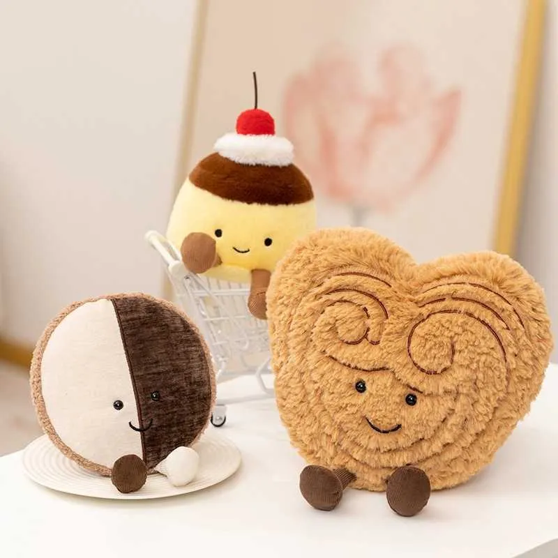 ゼリー朝食デザートぬいぐるみ ホットドッグ、シナモンロール、レモン ゼリー朝食デザートぬいぐるみ ホットドッグ、シナモンロール、レモン