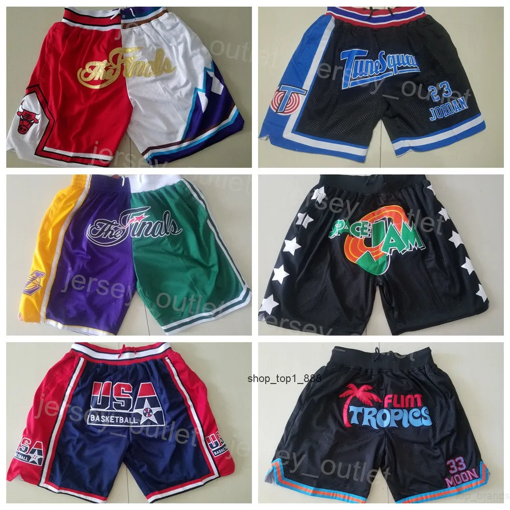 Men's Just Don Split Basketball Shorts with Zipper Pocket and Elastic ...