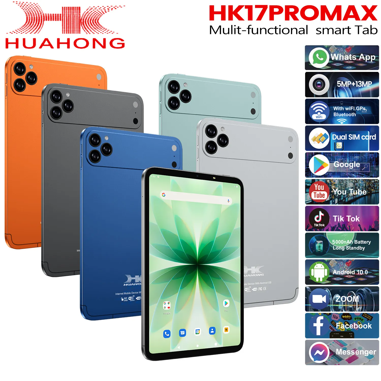 IPad I17 Pro Max 10.1 Inch Android Tablet 12GB RAM, From Hk1618
