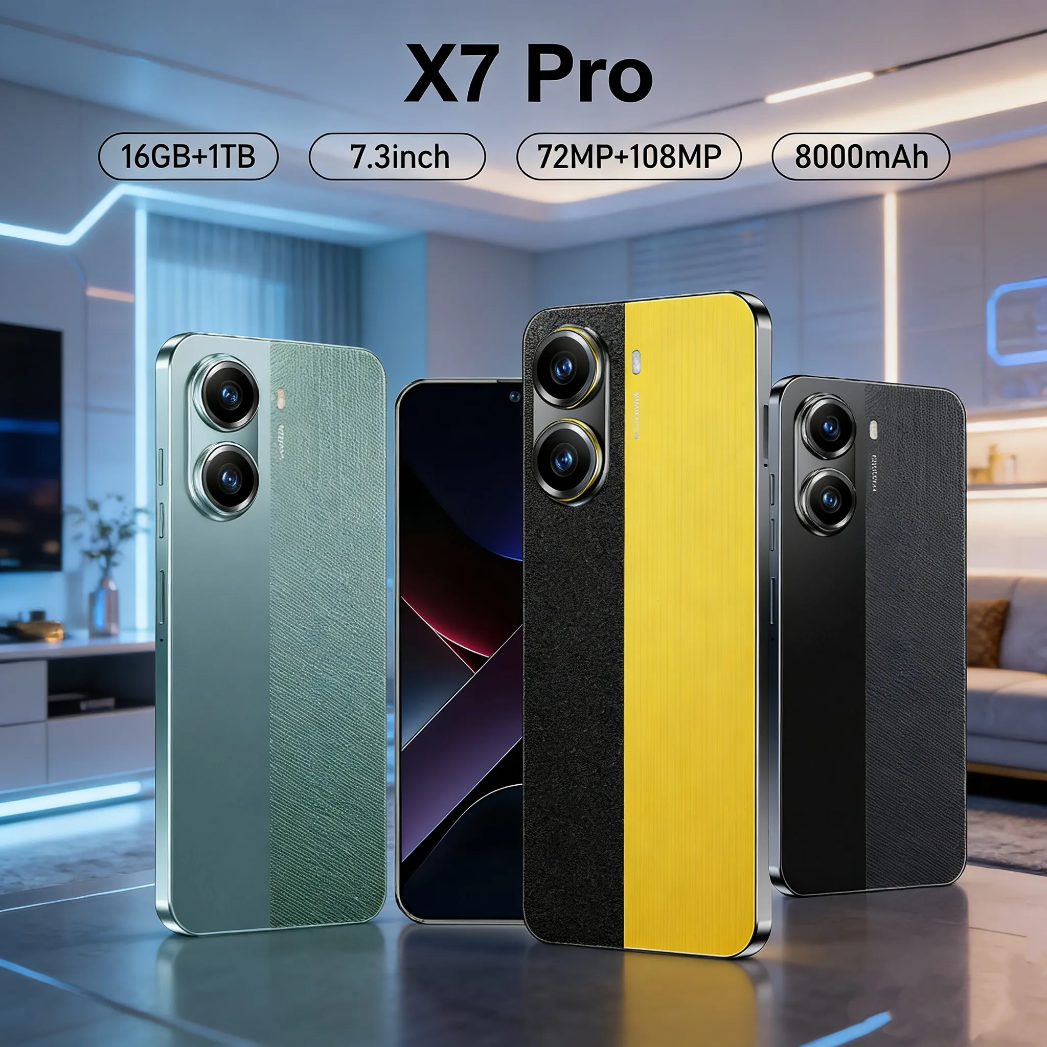 X7 Pro Smartphone 7.1 Inch Ultra Large Screen... From Gz1680, $87.04 ...