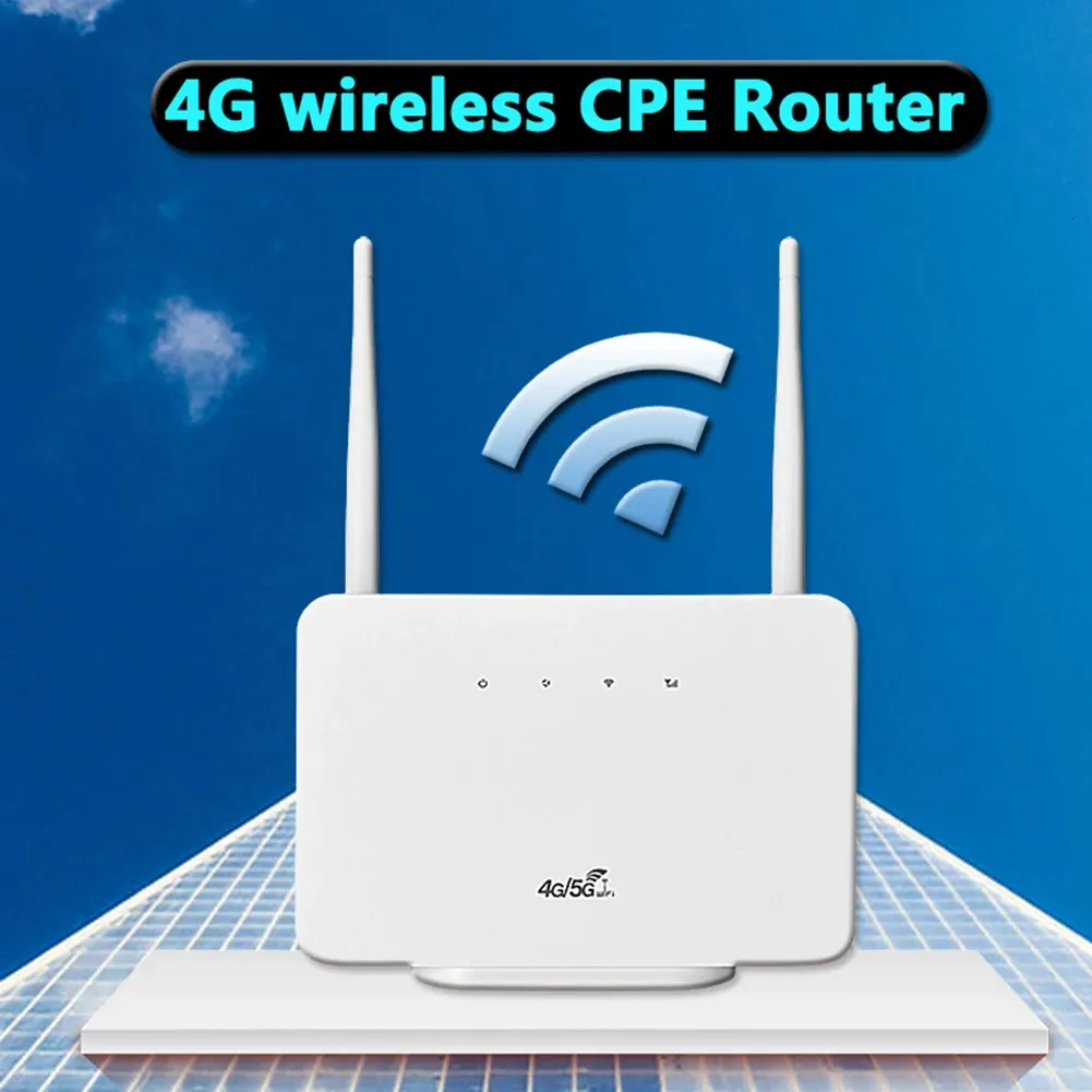 4G LTE CPE Router Modem 300Mbps WiFi Router with External Antenna and ...