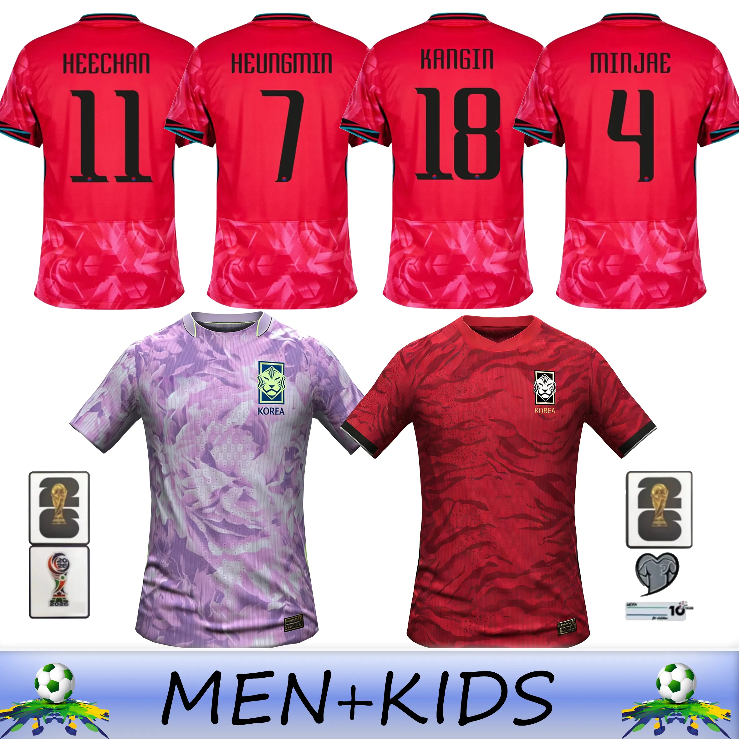 2026 World Cup South Korea Mexico Soccer Kit S 4XL From