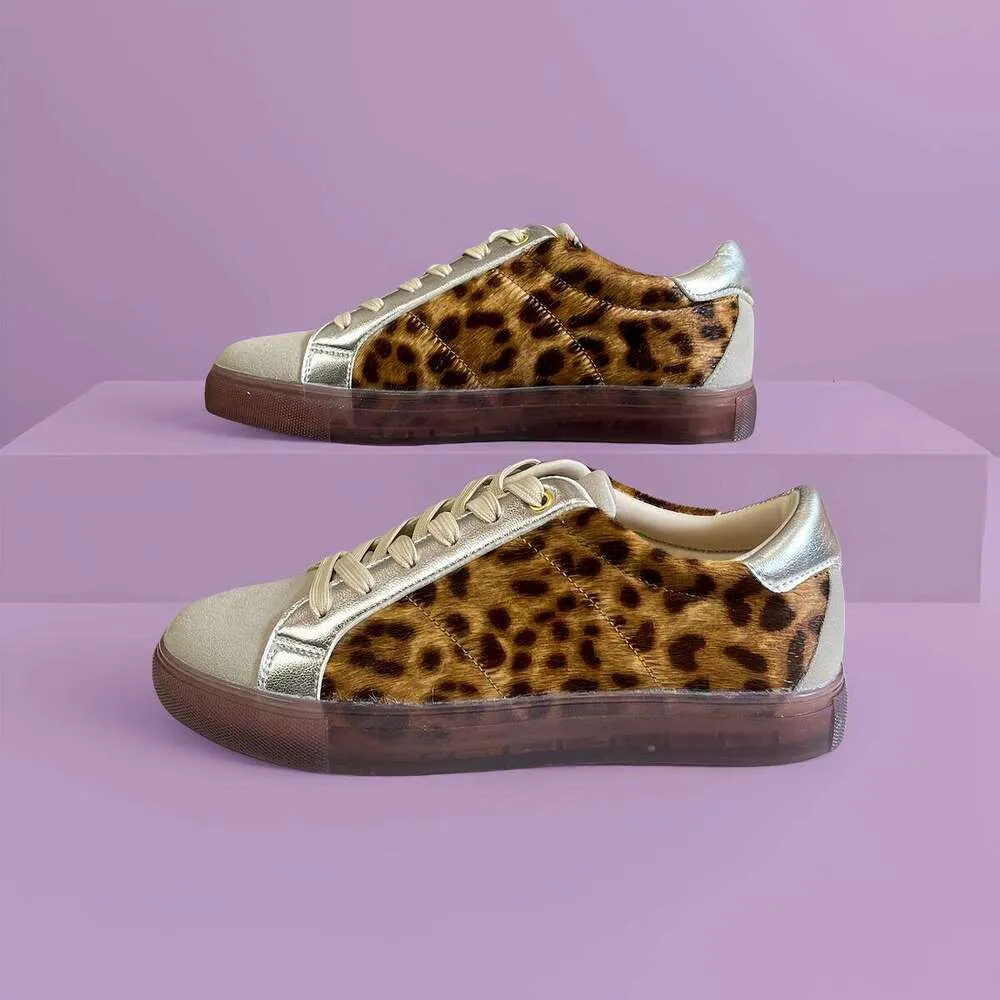 OKIMOZ Casual Sneakers Leopard Print Flat Breathable Mesh Lightweight Urban Running Sneaker Designer Shoes Outdoor Sport_voghion.com