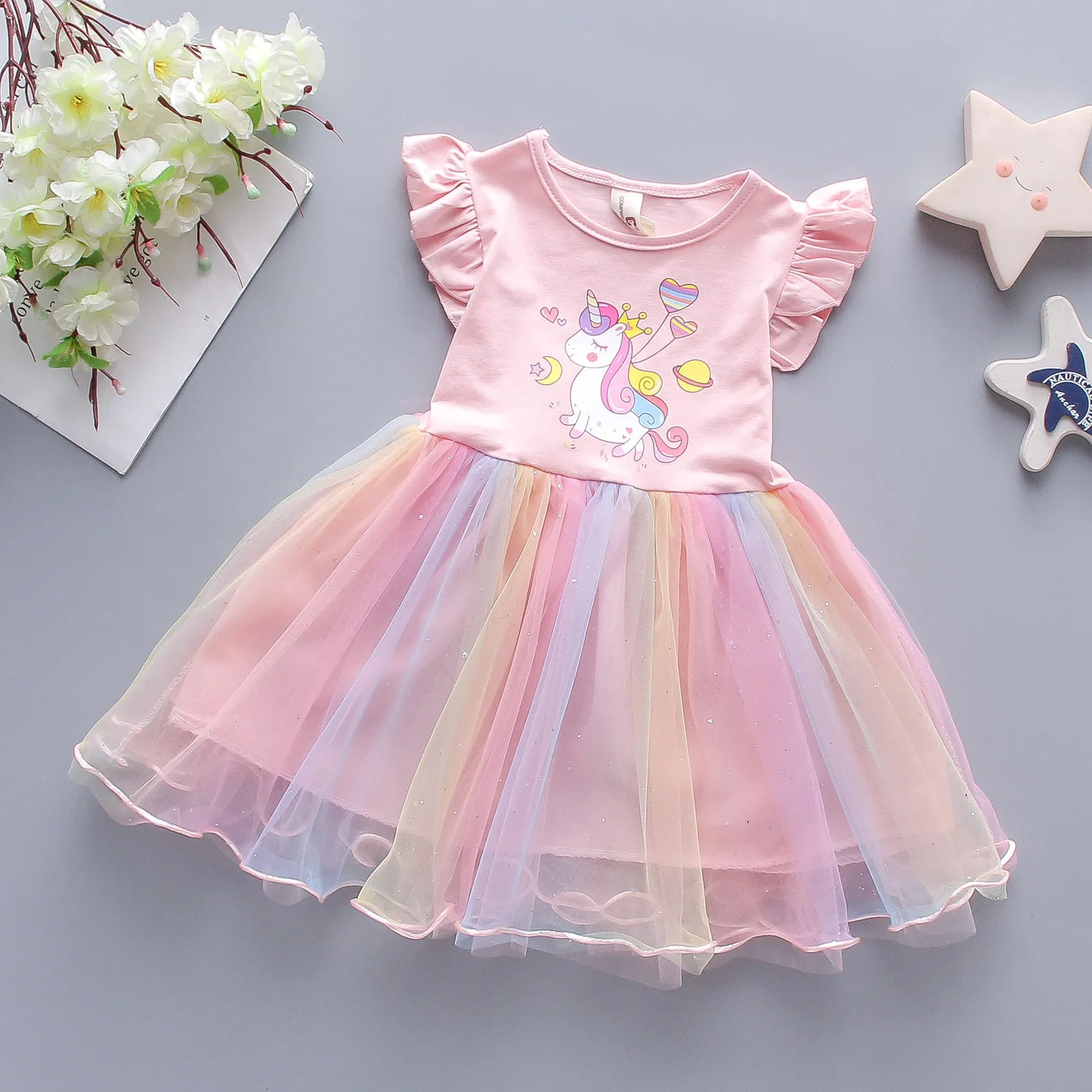 unicorn birthday dress 4t Cutout Lace Long Sleeve Mini Dress – Charming Charlie main image 1