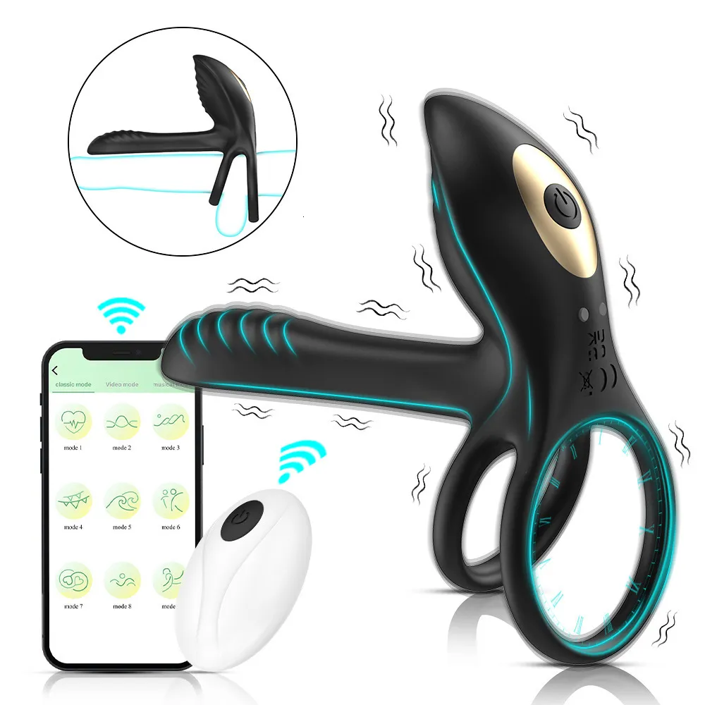 Double Ring Silicone Vibrating Ring with Wireless APP Remote Control for  Couples, Electric ABS + Silicone Material from Dhgate Vibrators