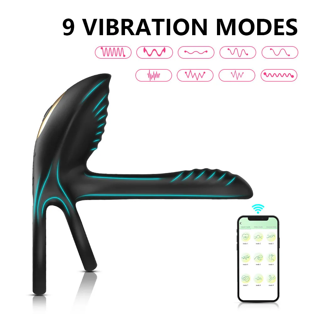 free male sex toy App / Wireless Remote Control Vibration Penis Ring For Couples – ZhenDuo  Sex Shop main image 1
