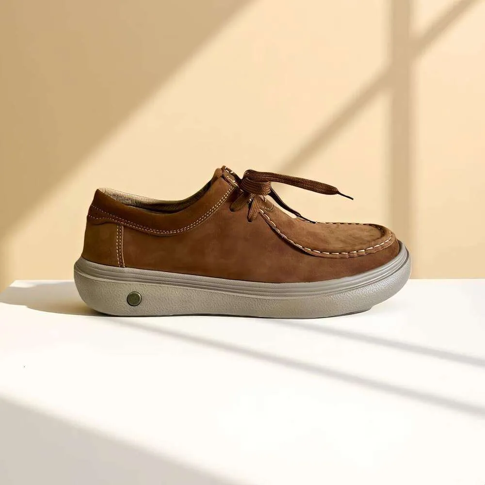OKIMOZ Casual Running Sneaker Designer Shoes Premium Leather Chunky Sole Lightweight City Gym Sneakers Big Size_voghion.com