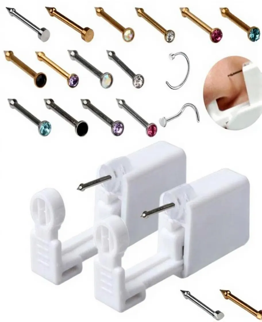 35% OFF Kits Tattoos Sterile Piercing Gun Kit – Safe Nose Stud & Earring Tool, $10.03 Deal