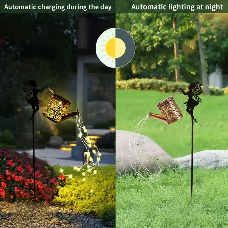Luces Solares Para Regaderas Al Aire Libre Con 8 Modos De Ca | Envío Gratis