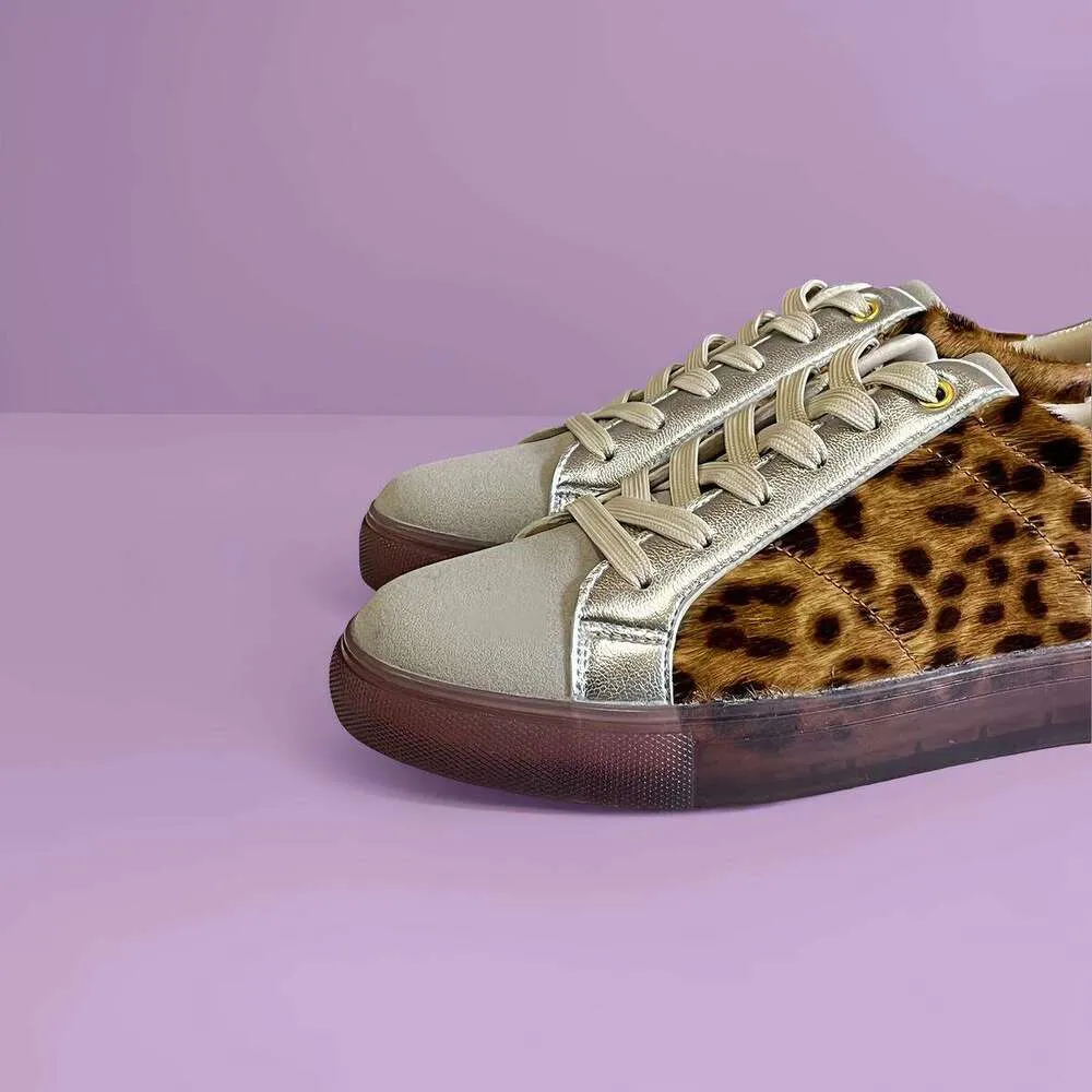 OKIMOZ Casual Sneakers Leopard Print Flat Breathable Mesh Lightweight Urban Running Sneaker Designer Shoes Outdoor Sport_voghion.com