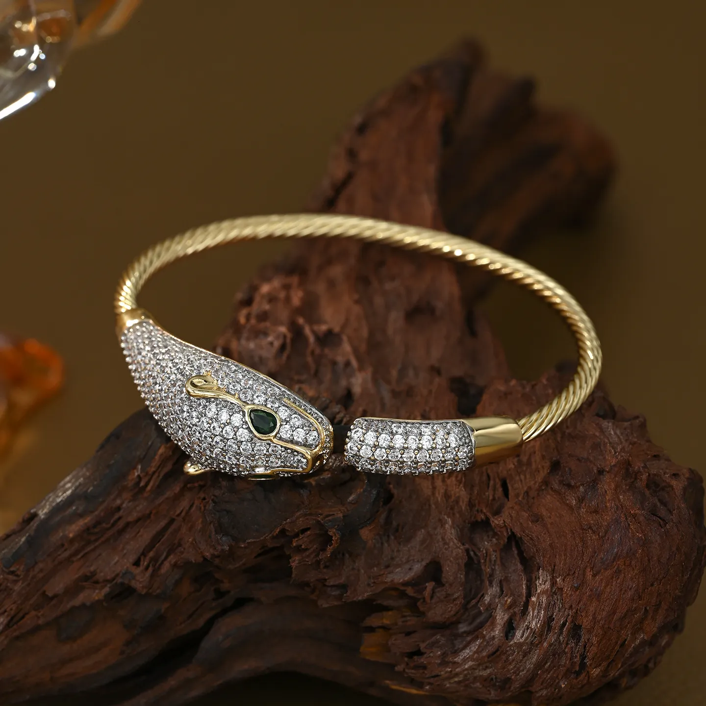 New INS Fashion Electroplated Two Tone Leopard Open... From 14,49 