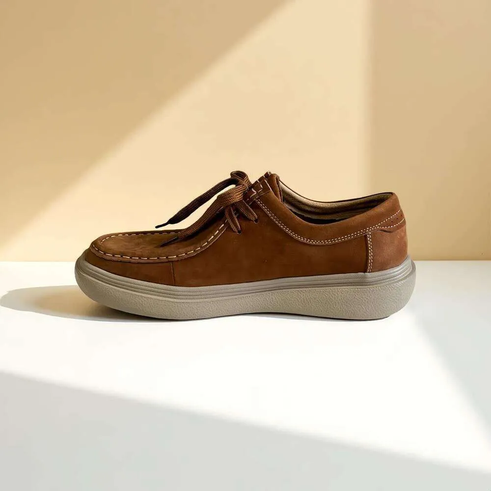 OKIMOZ Casual Running Sneaker Designer Shoes Premium Leather Chunky Sole Lightweight City Gym Sneakers Big Size_voghion.com