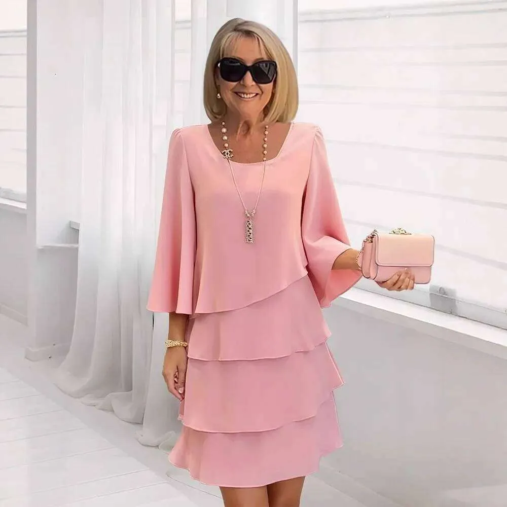 Womens Tiered Ruffle Bell Sleeve Shift Dress... From 12,75 | DHgate Womens Tiered Ruffle Bell Sleeve Shift Dress... From 12,75 | DHgate