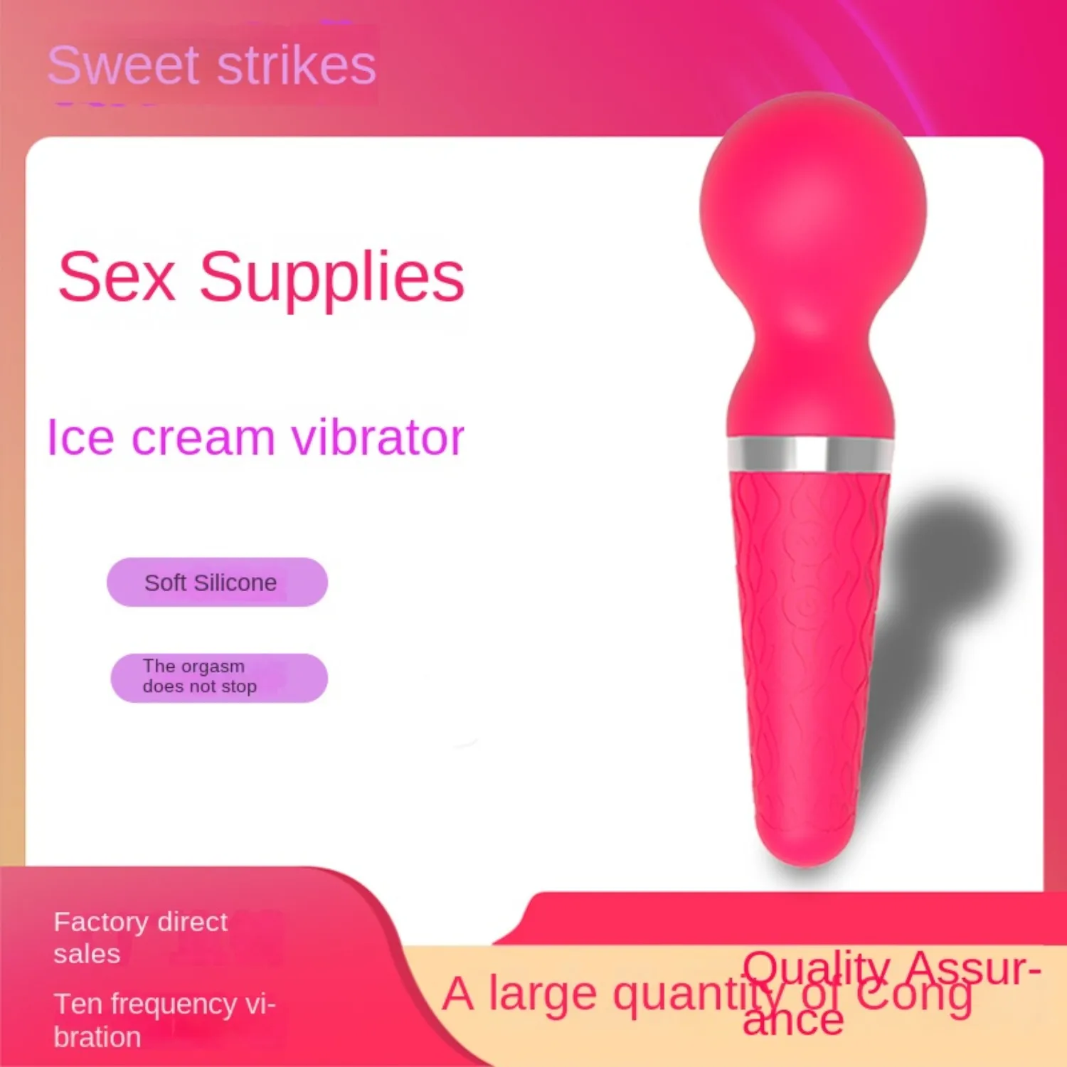 suck vibrator Vibrator for Women - Orgasm Masturbator AV Wand Vibrating Clitoral  Stimulator 1 box