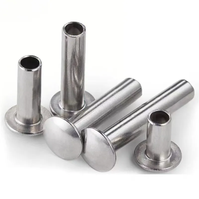 304 Stainless Steel Flat Round Head M8 Rivet Hollow Semi-Hollow Strong ...